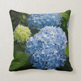 Cojín Decorativo Floral Blue Hydrangea Photo