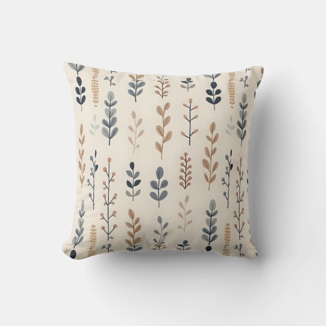Cojín Decorativo Floral Bohemio  (Anverso)