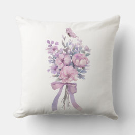 Cojín Decorativo Floral Bouquet & Butterfly Pillow – Romantic