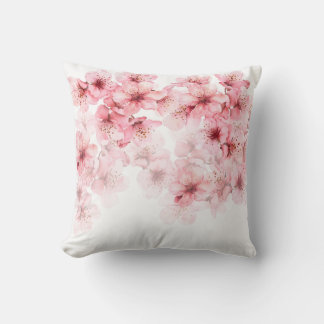 Cojín Decorativo Floral Cherry Blossoms Pink White