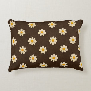 Cojín Decorativo Floral crema y amarillo