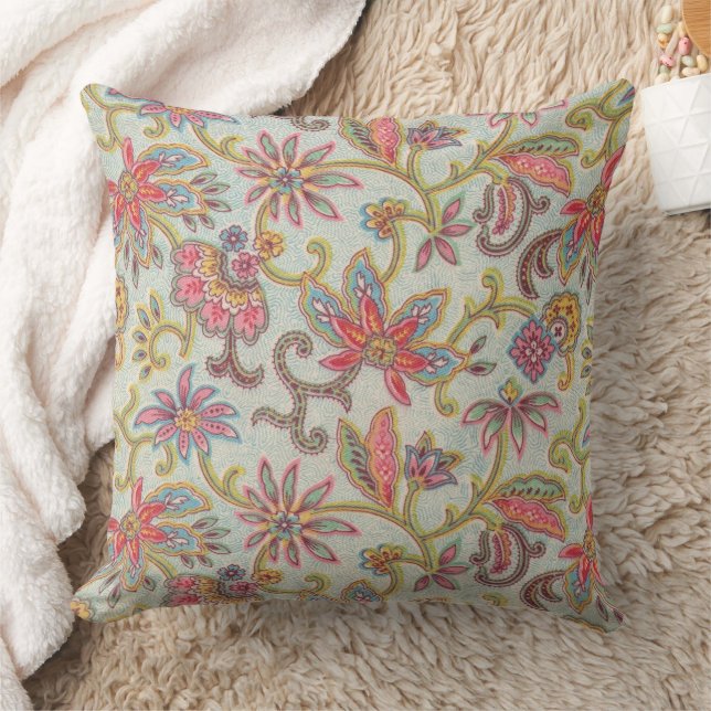 Cojín decorativo floral de 1920 (Manta)