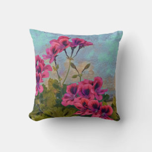 Cojín Decorativo FLORAL DE COLOR ROSA EN bonito CONTRA COLORES DE F