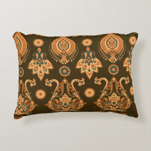 Cojín Decorativo Floral de damasco: estilo de vintage sin foco