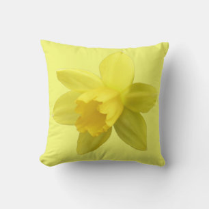 Cojín Decorativo Floral de flor de colon amarillo