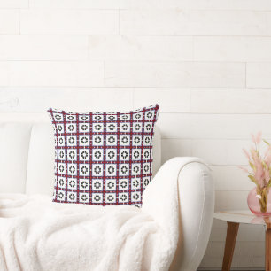 Cojín Decorativo Floral de franjas fluidas