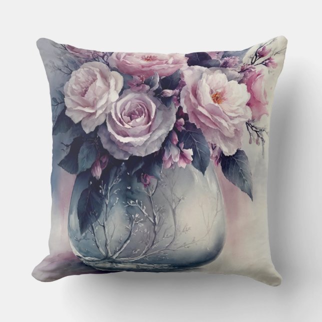 Cojín Decorativo Floral de invierno (Anverso)