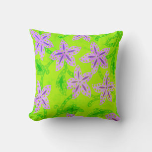 Cojín decorativo floral de la jungla