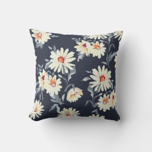Cojín Decorativo Floral de margarita bonito: impresión sin inconven