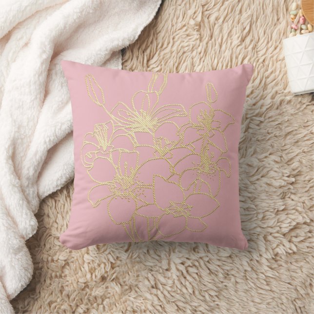 Cojín Decorativo Floral de Moda simple (Manta)