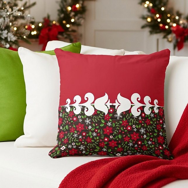 Cojín Decorativo floral de Navidad (Subido por el creador)
