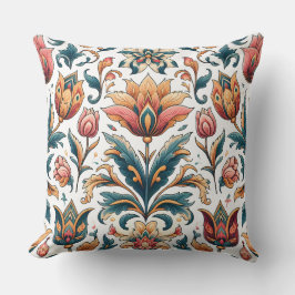 Cojín decorativo floral de ornato audaz