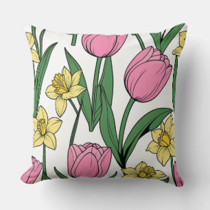 Cojín Decorativo Floral de primavera
