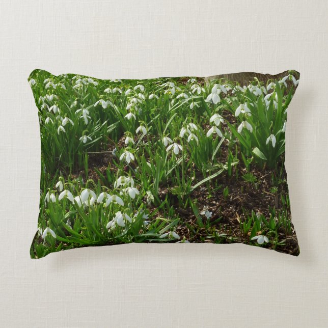 Cojín Decorativo Floral de primavera (Galanthus) (Anverso)