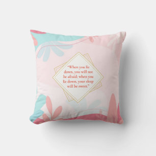 Cojín decorativo floral de sueño dulce - Proverbio