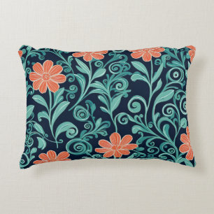 Cojín Decorativo Floral de vectores modernos de flor de barniz de c