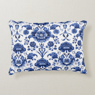 Cojín Decorativo Floral Delft Blue
