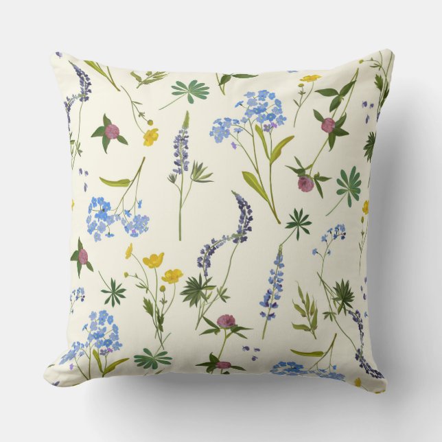 Cojín Decorativo Floral Delicada (Anverso)