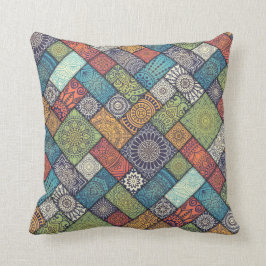 Cojín decorativo floral diagonal elegante de las