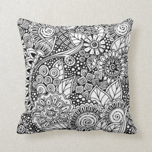 Cojín Decorativo Floral étnico inspirado