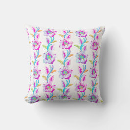 Cojín Decorativo Floral Faux Embroidery Patrón tropical