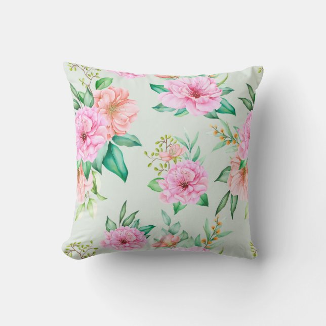Cojín Decorativo Floral femenina (Anverso)