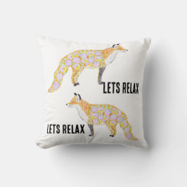 Cojín Decorativo Floral fox