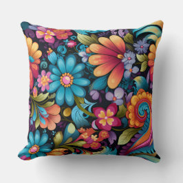 Cojín Decorativo Floral Funkadelic Botánico