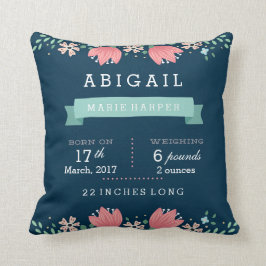 Cojín Decorativo Floral Garden Baby Stats Baby Pillow