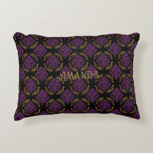Cojín Decorativo Floral Gótico Vintage