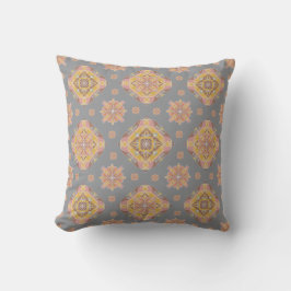 Cojín Decorativo Floral Grid Throw Pillow