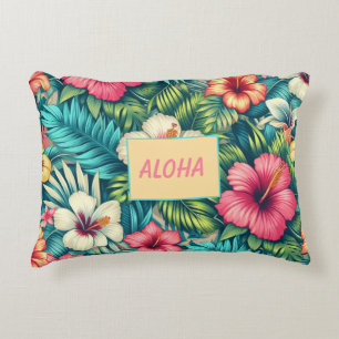 Cojín Decorativo Floral hawaiano/tropical