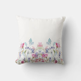 Cojín Decorativo Floral Ilustrada a Mano