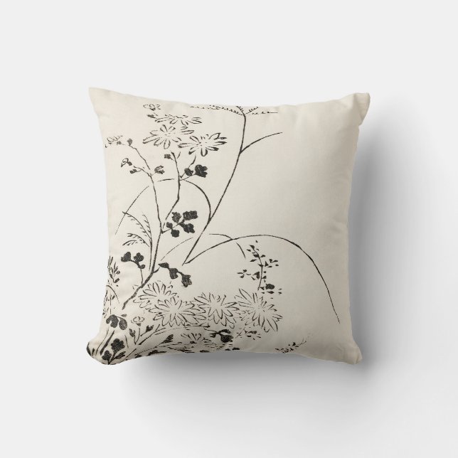 Cojín Decorativo Floral japonesa (Anverso)