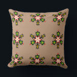 Cojín Decorativo Floral Mandala Pattern<br><div class="desc">This unique hand-drawn mandala features a rustic,  artistic charm with natural variations in the pattern alignment. Perfect for adding a touch of soul and creativity to your space.</div>