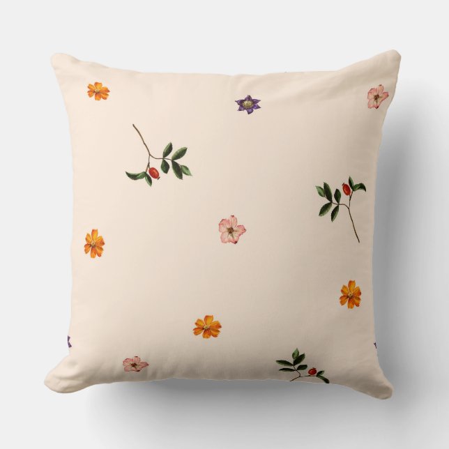 Cojín Decorativo Floral minimalista (Anverso)