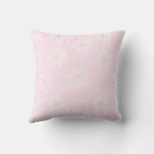Cojín Decorativo Floral Minimalista Rosa Suave