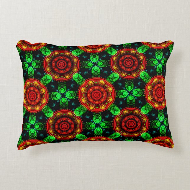 Cojín Decorativo Floral Modern Boho Elegant Abstract Pattern #504 (Anverso)