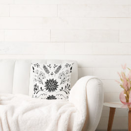 Cojín Decorativo Floral moderna rústica blanca vintage