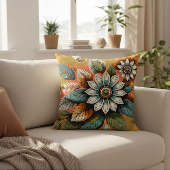 Cojín Decorativo Floral Moderno  (Subido por el creador)