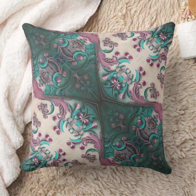 Cojín Decorativo Floral Moderno (Manta)