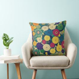 Cojín decorativo floral moderno