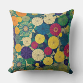 Cojín decorativo floral moderno