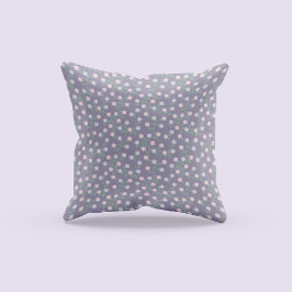 Cojín Decorativo Floral Morado