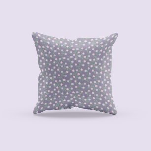 Cojín Decorativo Floral Morado