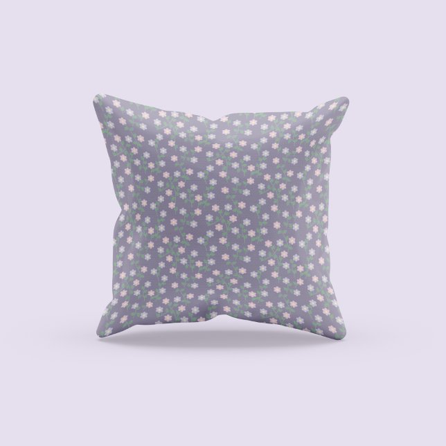 Cojín Decorativo Floral Morado (Subido por el creador)