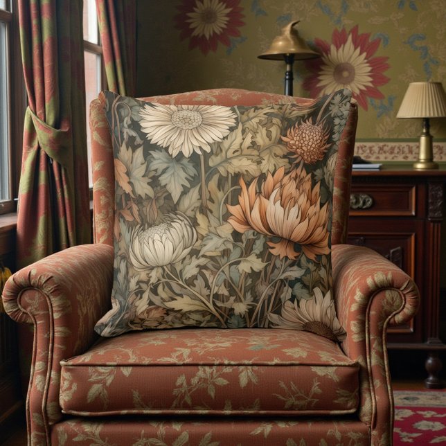 Cojín Decorativo Floral Otoñal William Morris (Subido por el creador)