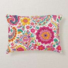 Cojín Decorativo Floral Paisley Primavera