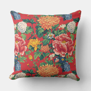 Cojín Decorativo Floral peónica china