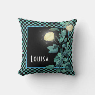 Cojín Decorativo Floral Personalizado Cuadros de Aqua